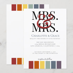 Anúncio Sra. Rainbow Gay Elegant Wedding