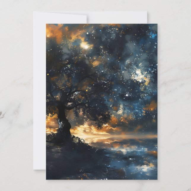Anúncio Starry Celestial Tree Dreamscape (Frente)