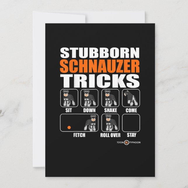Anúncio Stubborn Schnauzer truks Funny Schnauzer Gift (Frente)