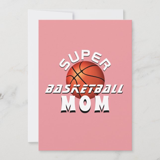Anúncio Super Mãe de Basquete Esportiva Dia das Mães (Frente)