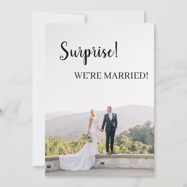 Anúncio Surpresa que somos casados! (Frente)