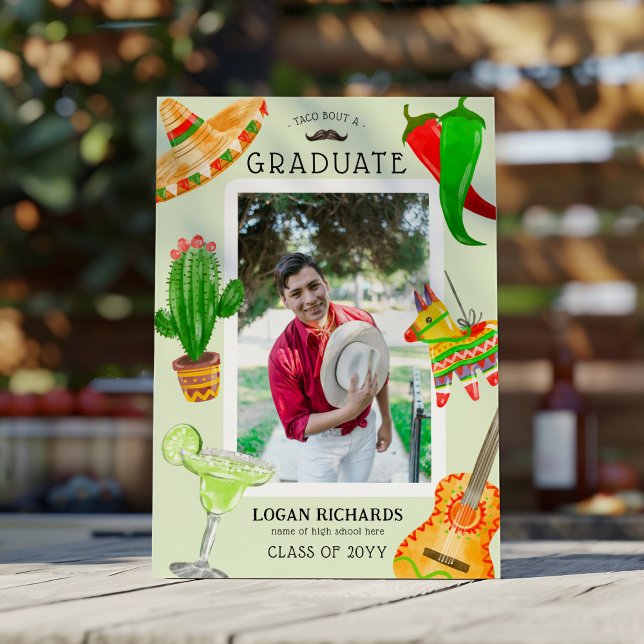 Anúncio Taco sobre um Graduado' Formatura Mexicana (Criador carregado)