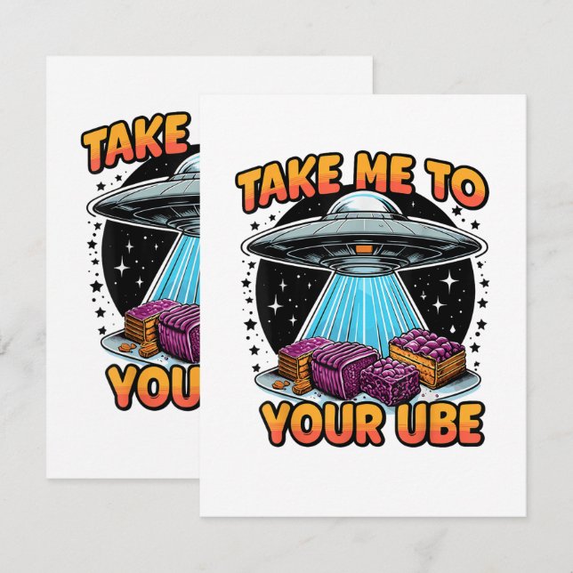 Anúncio Take Me to Your Ube  (Frente/Verso)