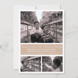 Anúncio Tan Modern Minimalist Child Adotion 3 Photo