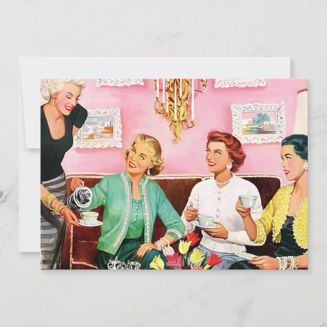 Anúncio Tarde de 1950 Chá (Frente)