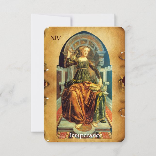 ANÚNCIO TAROTS RENAISSANCE ANTIGOS 14  / TEMPERANÇA (Frente)