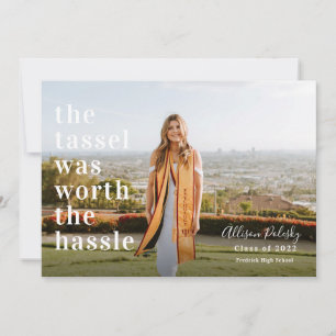 Anúncio Tassel valeu a pena na Foto de Graduação de Hassle