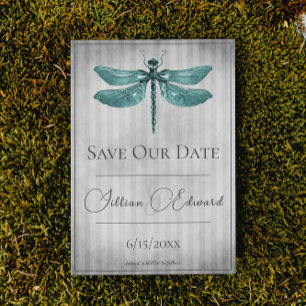 Anúncio Teal Jeweled Dragonfly Salvar a Data