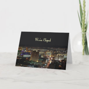 Anúncio Temos ElopedLas Vegas Announement Card