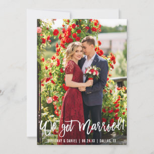 Anúncio Temos Foto De Script De Pincel Casado