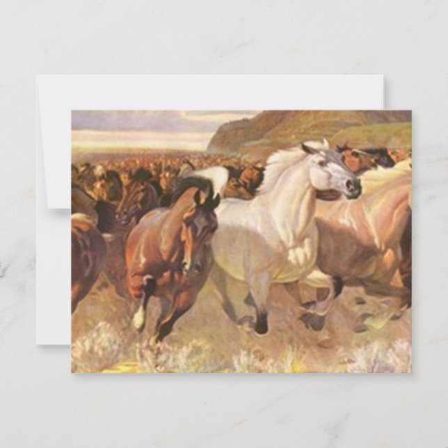 Anúncio Temos Mudanças de Cavalos Móveis em Movimento (Frente)