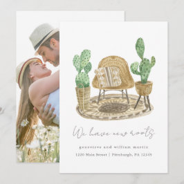 Anúncio Temos Novas Raízes Plantas Nova Foto Movendo-Se Pa