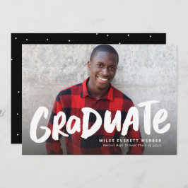 Anúncio Tendência moderna de um formando a negrito