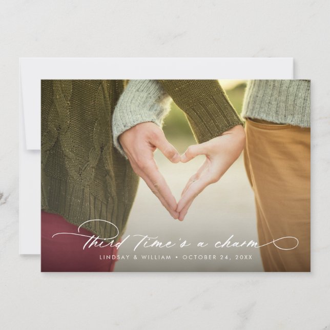 Anúncio Terceira vez: Foto de Charme Altera a Data (Frente)