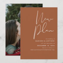 Terracotta Minimalista Foto Novo Plano Casamento