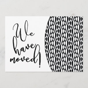 Anúncio Teste padrão de onda retro Preto-&-Branco "que nós