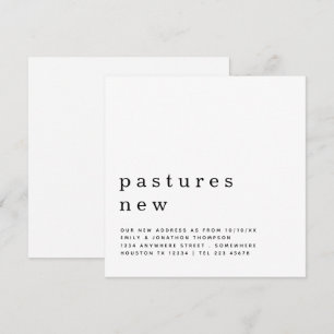 Anúncio Texto Contemporâneo Movendo Detalhes do Novo Ende