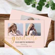 Texto Elegante Elegante Dourado Formando 3 Foto