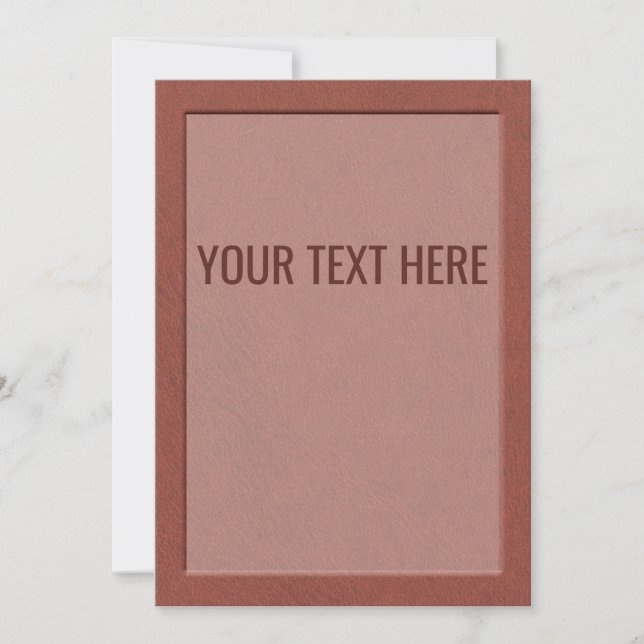 Anúncio Textura de Couro Castanho Faux (Frente)