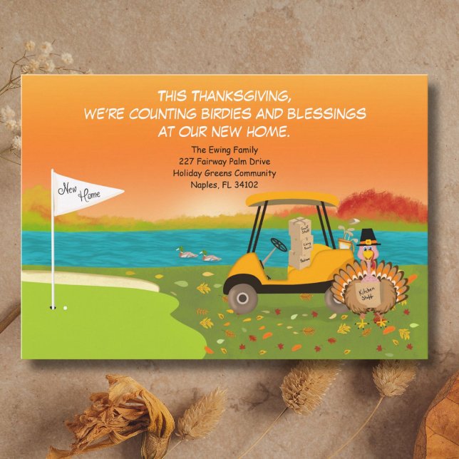 Anúncio Thanksgivig Golf Cart With Moving Boxes  (Criador carregado)