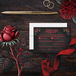 Anúncio Til Death Do Us Part Gothic Black RSVP