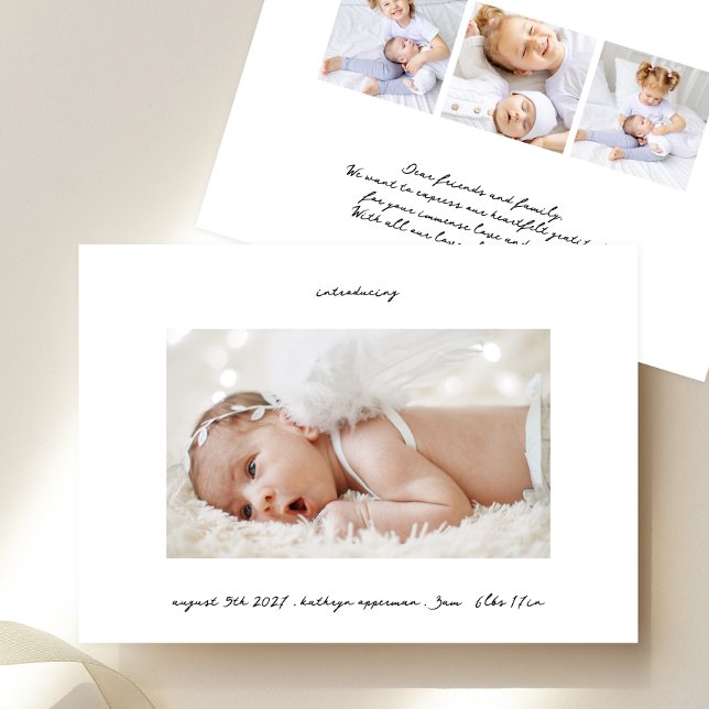 Anúncio tinta manuscrita preta introduzindo fotografia par (Criador carregado)