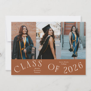 Anúncio Tipografia da Turma de 2026 Foto de Graduação Terr