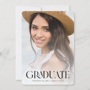 Anúncio Tipografia de Graduação Moderna Graduação