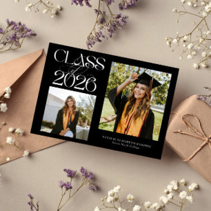 Anúncio Típografia Elegante da Turma de 2026 Foto de Gradu