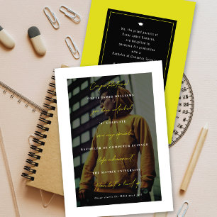 Anúncio Tipografia Minimalista Nivel Pro Foto Graduação