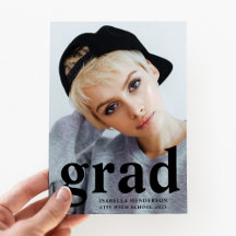 Tipografia Moderna Foto Graduação 