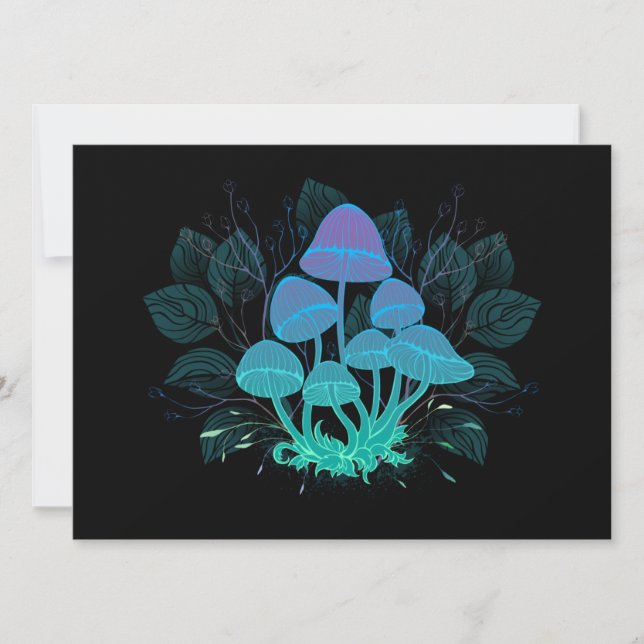 Anúncio Toadstools em arbustos (Frente)