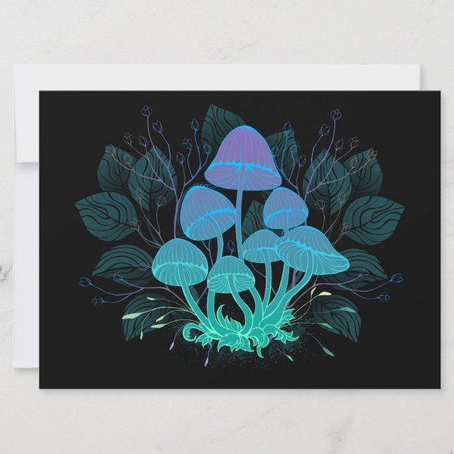 Anúncio Toadstools em arbustos (Frente)