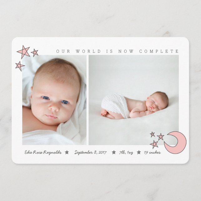 Anúncio todas as estrelas no céu, cor-de-rosa (Frente)