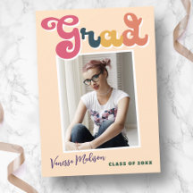 Trendy Retro Vintage Boho Typografia Formando Foto