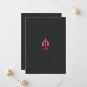 Anúncio Três flores cor-de-rosa com fundo preto