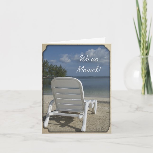 Anúncio Tropical Beach Lounge Change Address (Mudança de e (Frente)