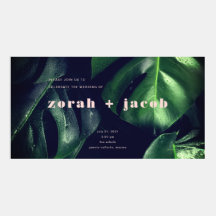 Anúncio tropical Facebook do casamento