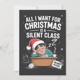 Anúncio Tudo o que eu quero no Natal é uma professora sile