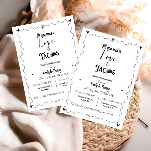 Anúncio Tudo o que você precisa é de amor e tacos.