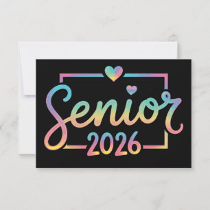 Anúncio Turma de Formatura de 2026 Tie Dye Graduação 26 Gr