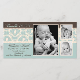 Anúncio Tweet Tweet Boy Announing Card