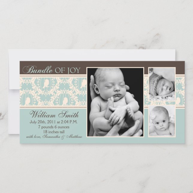 Anúncio Tweet Tweet Boy Announing Card (Frente)