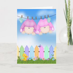 Anúncio Twin Girls Announcement
