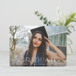 Anúncio Typografia Elegante Sobrepõe Dois Graduação De Fot