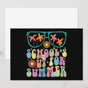 Anúncio Último Dia De Aula Groovy Fim De Aulas Para O Verã