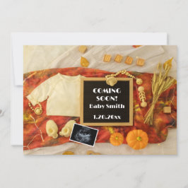 Anúncio Ultrassom Pumpkin Fall - Letra conselho Gravidez