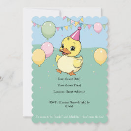 Anúncio Um Pato Sortudo Crianças de Aniversário 1rua