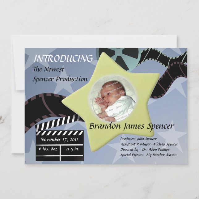 Anúncio Uma estrela é Nascer/ azul (Frente)