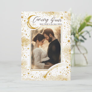 Anúncio Uma Noite Estelar Celestial Em Breve Foto Gravidez